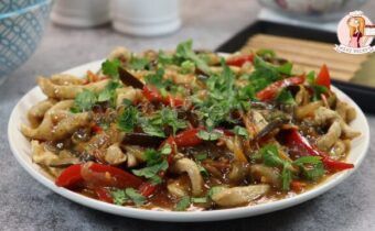 Курица с баклажанами в китайском стиле