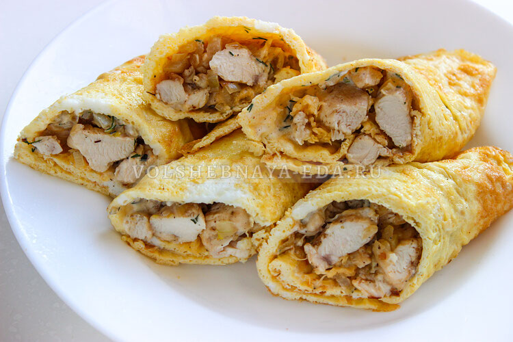 Простой и вкусный бризоль с курицей и сыром