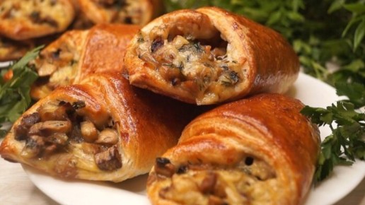 Кулечки с грибами: быстрый и вкусный рецепт