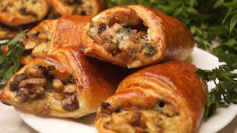 Кулечки с грибами: быстрый и вкусный рецепт
