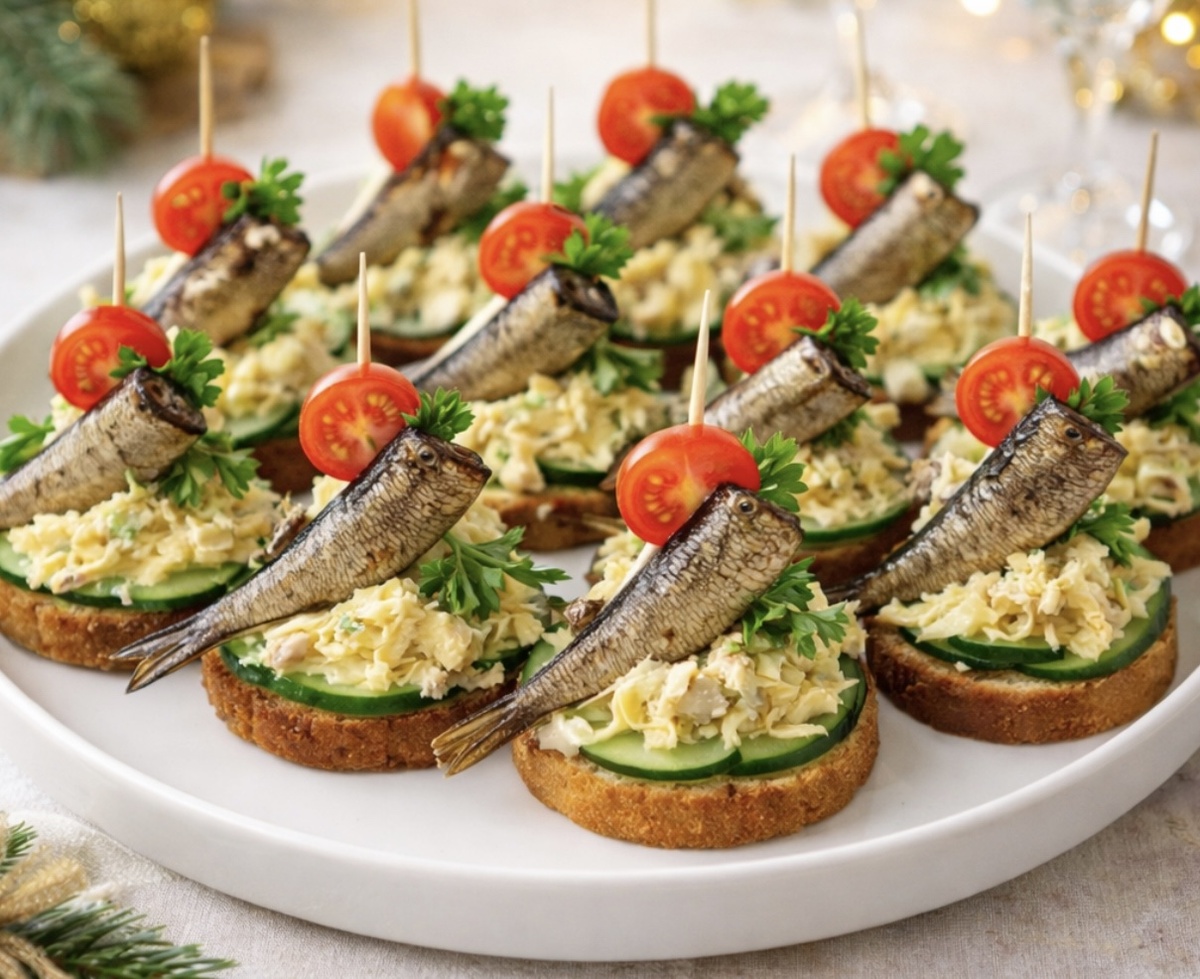 Новая закуска из шпротов, которую стоит добавить в новогоднее меню