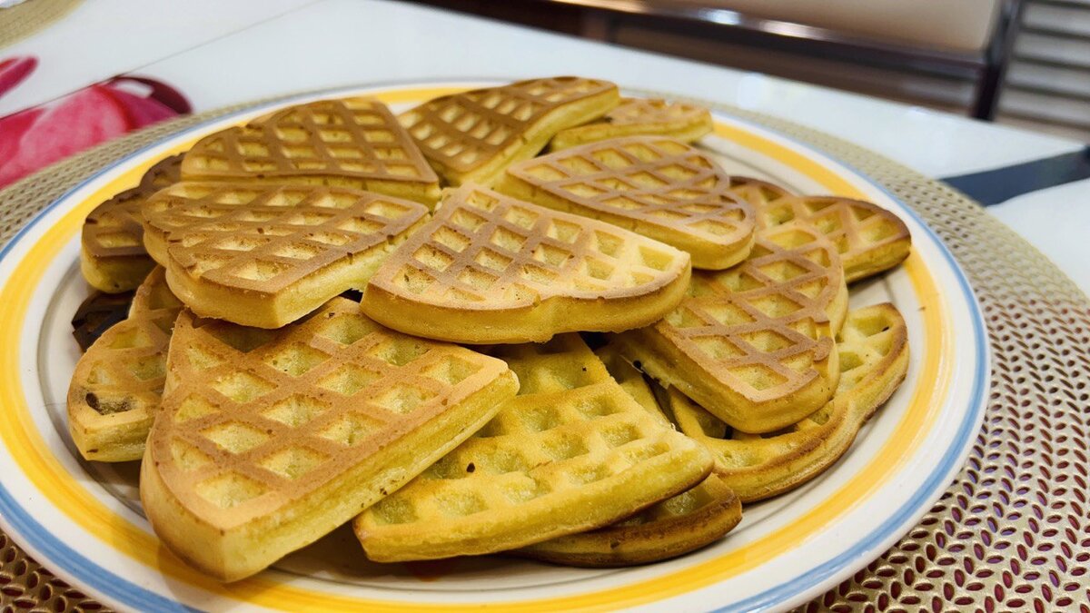 Удивите всех вкусными вафлями на йогурте