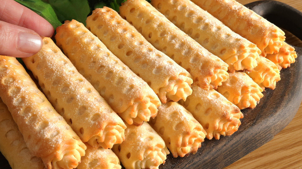 Творожное печенье: вкусные сахарные трубочки для идеального чаепития