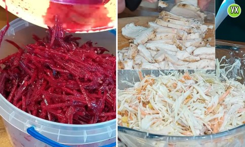 Неповторимые вкусы: свекольный салат по-корейски и капуста с курицей