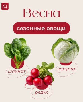 Весенние овощи: что стоит включить в рацион?