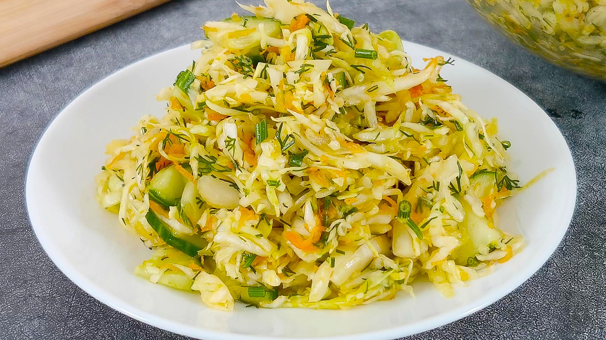 Секреты салата из капусты, как в советских столовых