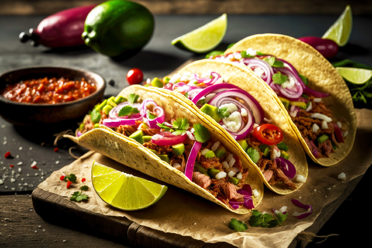 Неповторимые тако с курицей и освежающим гуакамоле