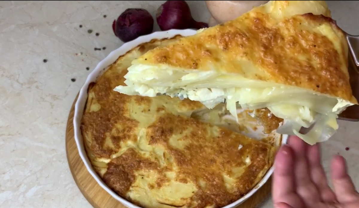 Нежная картофельная запеканка с золотистой корочкой