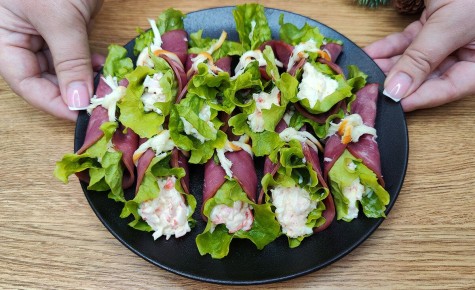 Легкая закуска с крабовыми палочками: быстрое и яркое угощение для праздника