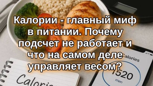 Калории в питании: мифы и реальность о регулировании веса