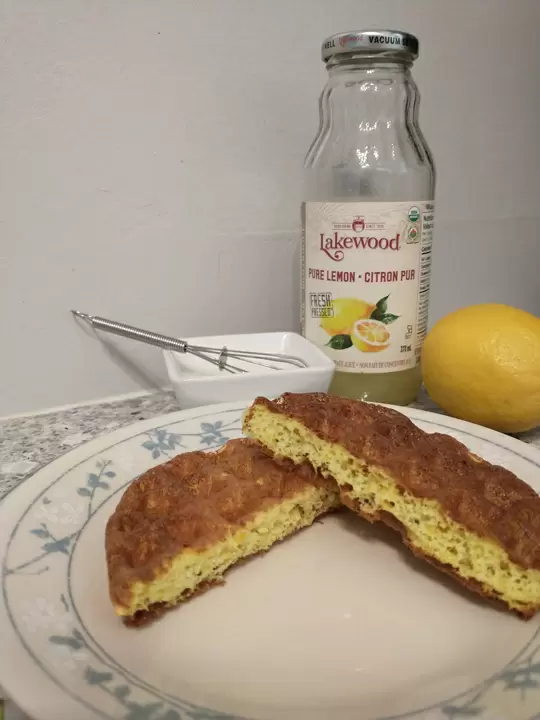 Лимонные вафли с подливкой